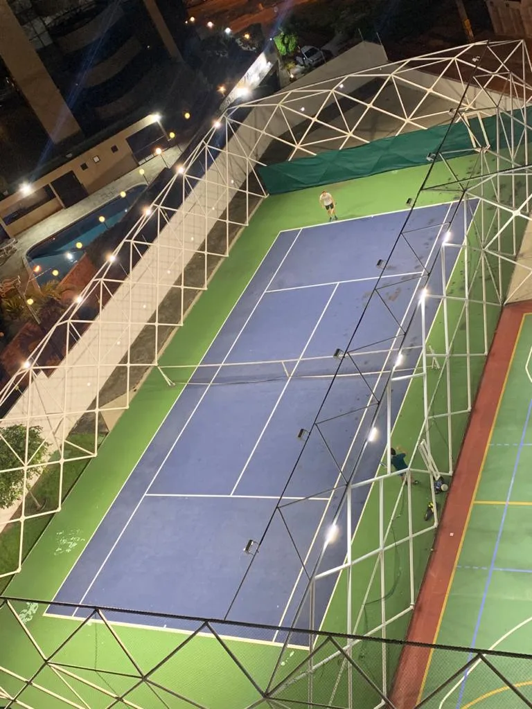Projeto de iluminação para quadra de Tennis — Saint Michel